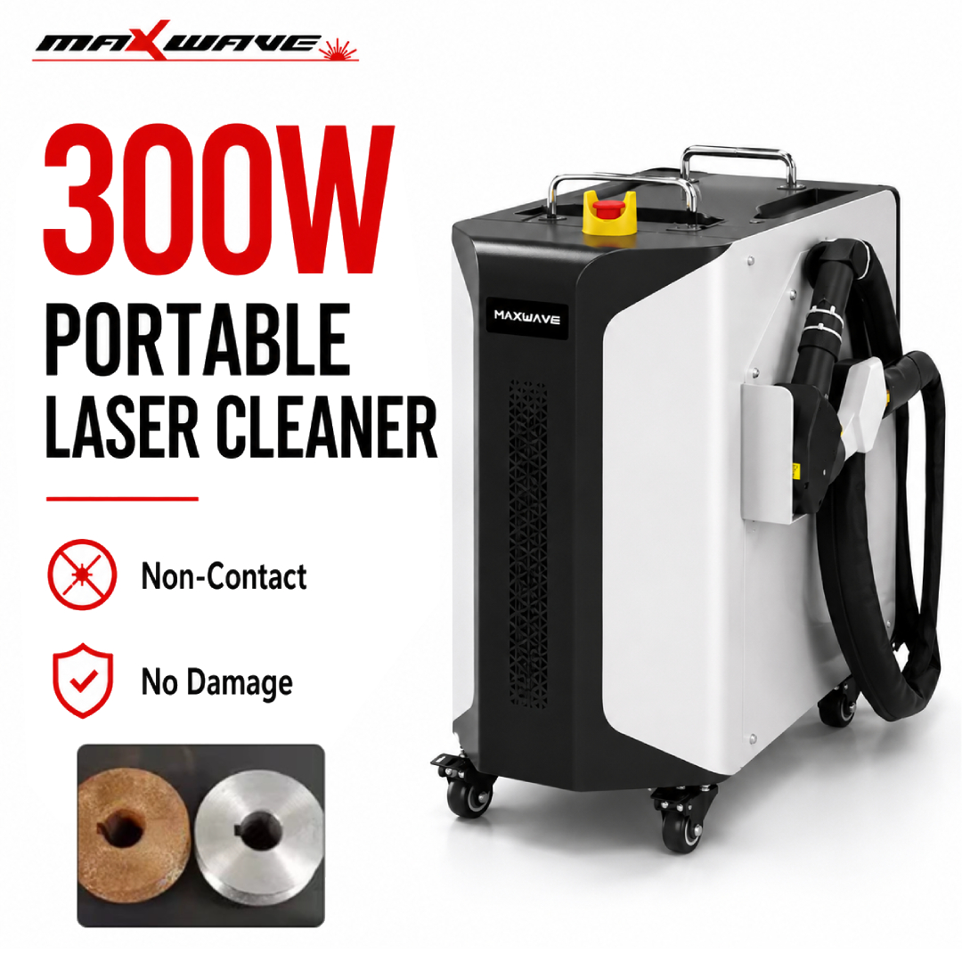 Industrial Laser Cleaner - Maxwave 300W Laser Cleaner Portable Handheld
