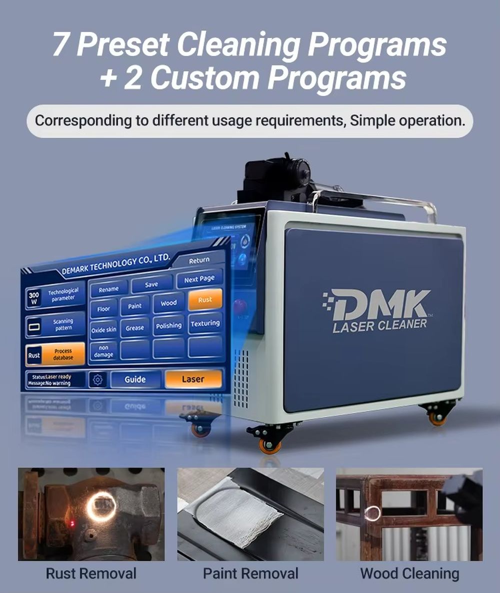 DMK New air Cooling  GT-500w P – обзор и цена Portable Laser Rust Removal