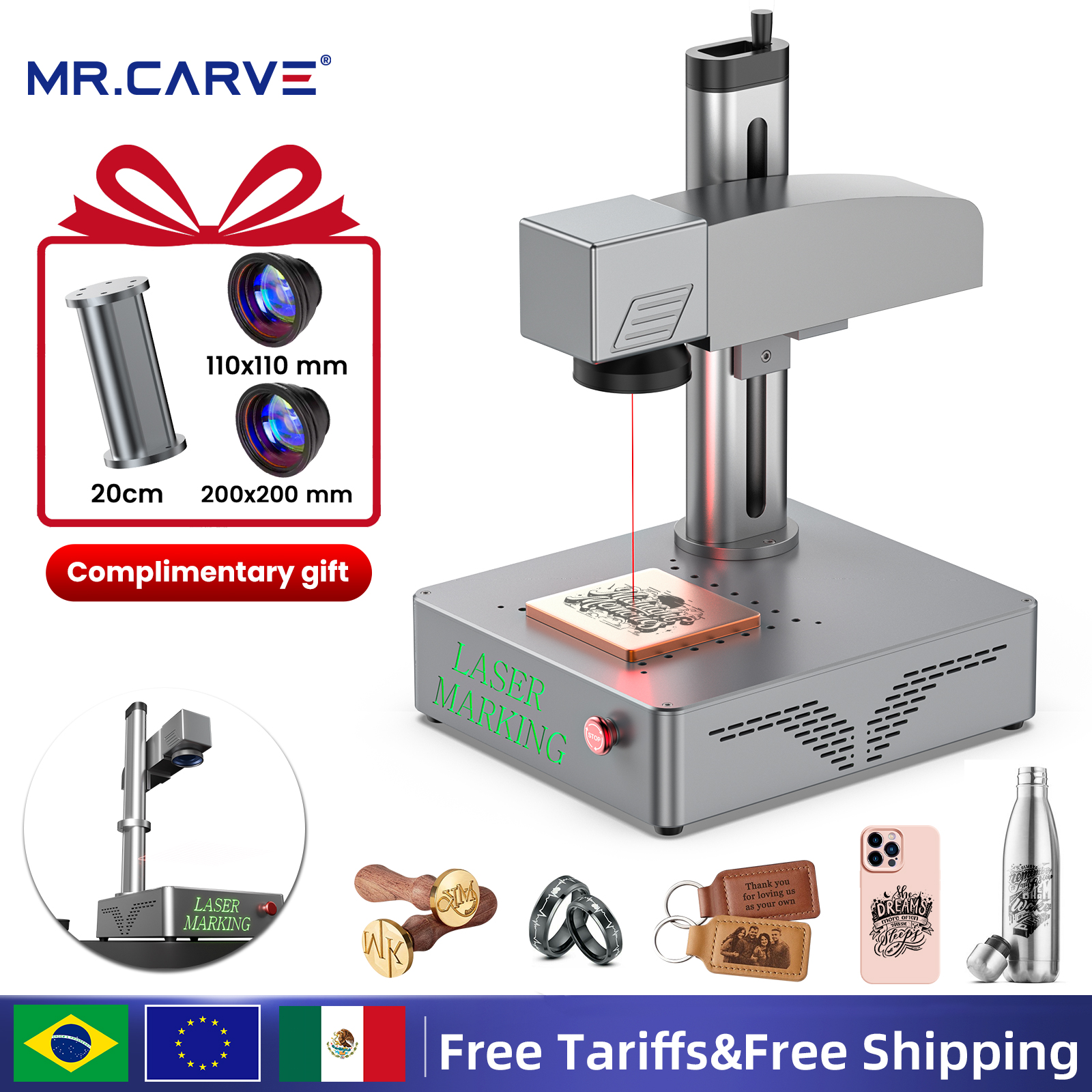 MR.CARVE S4 50W/30W/20W Portab – обзор и цена Industrial Laser Engraving Machine For Metal