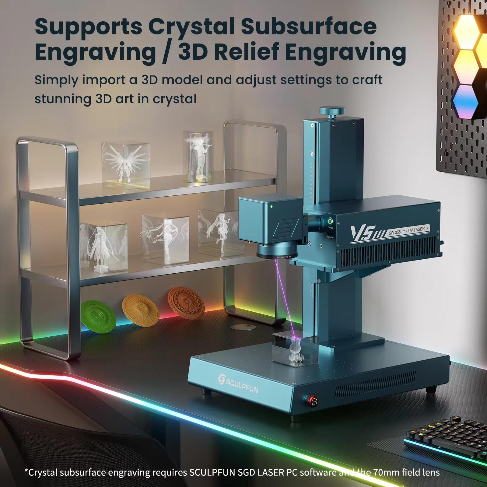 SCULPFUN V5 UV Laser Engraver  – обзор и цена Industrial Laser Engraving Machine For Metal
