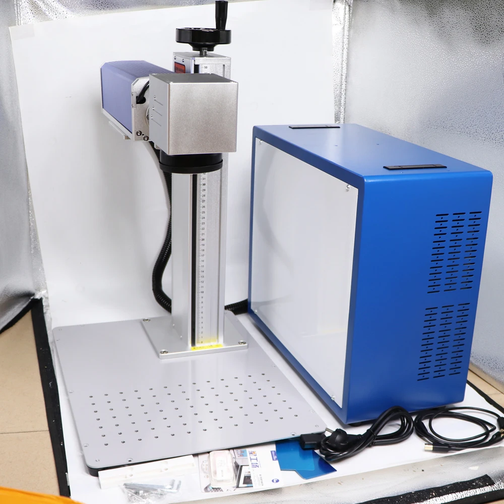 20W 30W 50W MAX Fiber Laser Ma – обзор и цена Industrial Laser Engraving Machine For Metal