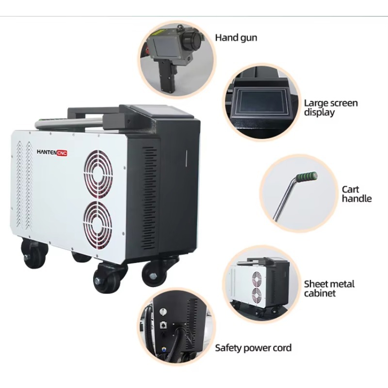 Portable Pulse Fiber 300W Lase – обзор и цена Industrial Laser Cleaning Machine