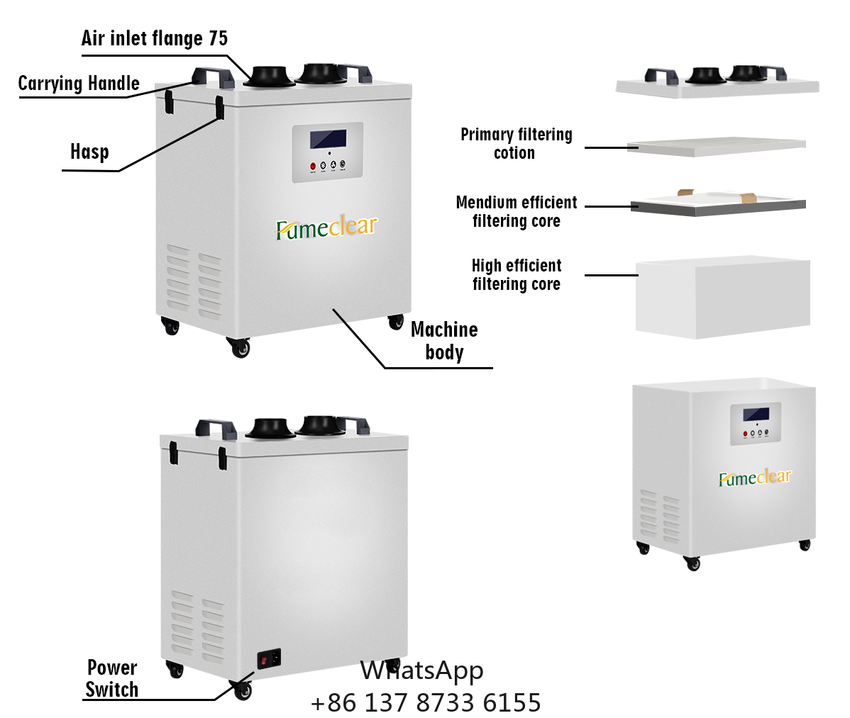 CE Approved Portable Fume Extr – обзор и цена Industrial Laser Welding